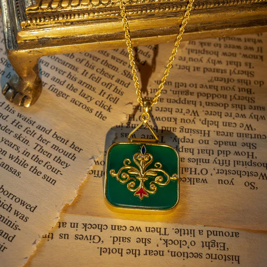 Green Onyx Pendant Necklace